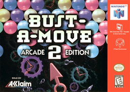 Bust-A-Move 2 box art for Nintendo 64